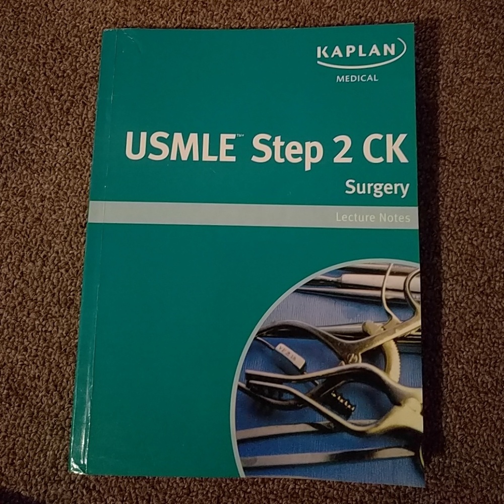 Kaplan USMLE Step 2 CK surgery lecture notes like